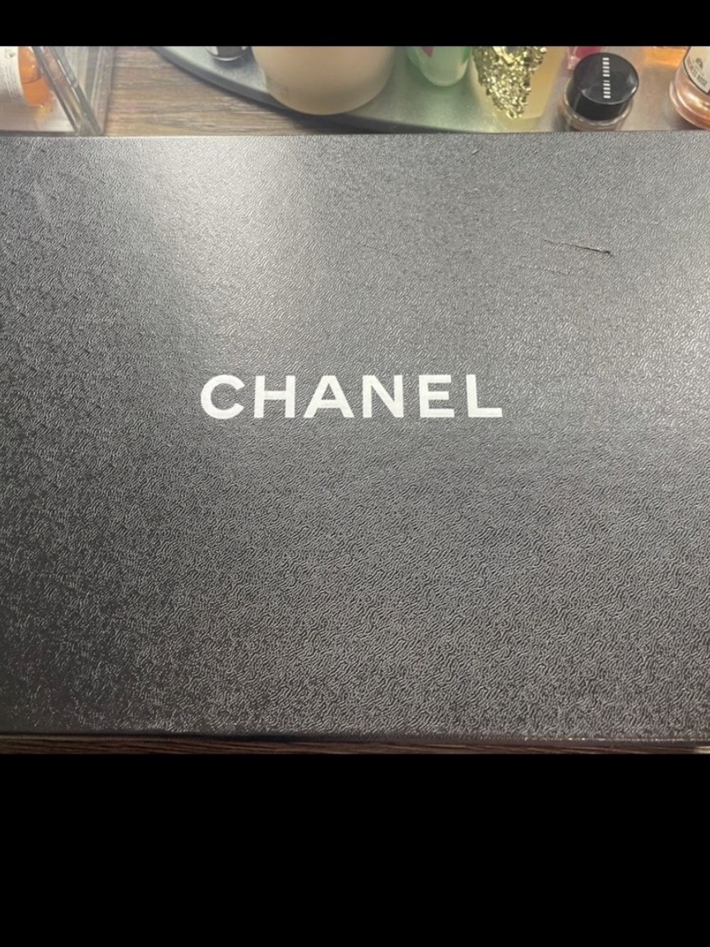 CHANEL Beige and Black Cap-Toe Pointed Pumps - Picture 10 of 10